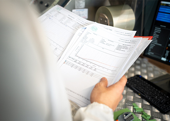 Controllo qualità Mescole